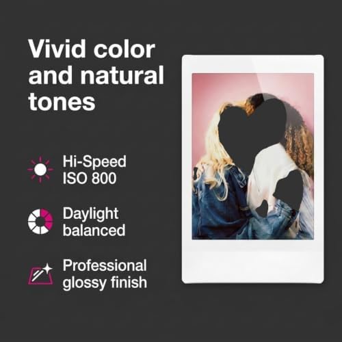 Fujifilm Instax Mini Instant Film, 100 Sheets – White Daylight ISO 800 for Instax Mini 13, 12, 11, 41 Cameras –Bundeld with The Tudak Store Microfiber Cleaning Cloth - Image 6