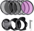 NEEWER 40.5mm ND Filter Pack and Lens Accessories, ND2 ND4 ND8 UV FLD CPL Filter Kit with Lens Cap by Neewer