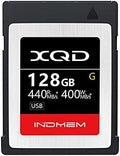 INDMEM XQD 128GB Memory Cards, 5X Tough MLC XQD Flash Memory Cards High Speed G Series| Max Read 440MB/s, Max Write 400MB/s by INDMEM