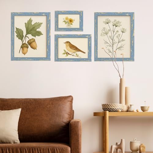 puthiac 4x6 Rustic Farmhouse Picture Frame, Denim Blue, 1 Pack - Image 7