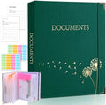 XKDOUS Important Document Organizer 3 Ring Linen Binders Folio File Folders by XKDOUS