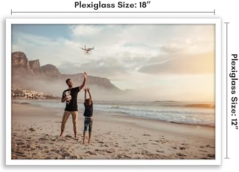 Americanflat 18x12 Poster Frame - Slim Molding - White - Image 2