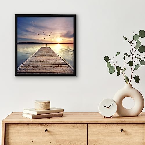 Americanflat 13x13 Picture Frame - Slim Molding - Black - Image 6