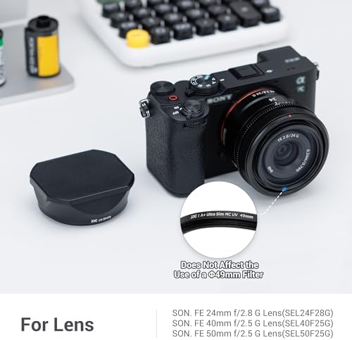 JJC Lens Hood for Sony FE 24mm f2.8 G, FE 50mm F2.5 G, FE 40mm F2.5 G Lens - Image 2