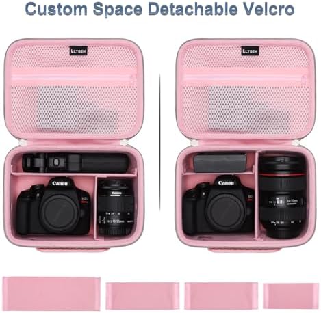 Small Camera Case Bag for Canon EOS Rebel T7/R50//R100 DSLR Camera Pink - Image 2