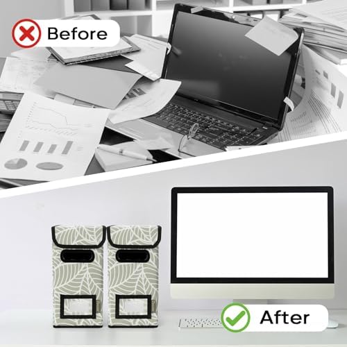 BALEINE File Organizer Box with Lid, Collapsible Hanging File Storage Box - Image 7