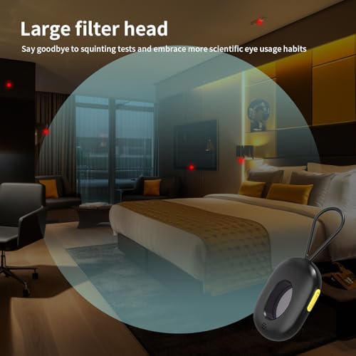 Hidden Camera Detector,Anti-Spy Camera Detector & Hidden Insect Detector,Vibration Alarm and LED Flashlight Rechargeable,4 Modes for Hotel, Travel Home & Office (Black) - Image 4