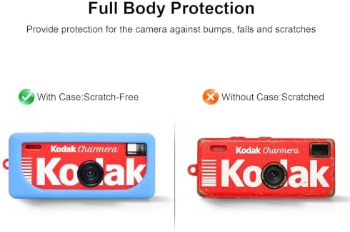 BOVKE Soft Silicone Case for KODAK CHARMERA Keychain Digital Camera, Blue - Image 3
