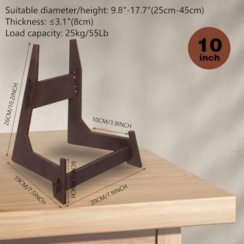 10 Inch Wooden Plate Display Stand, 1 Pack - Image 4