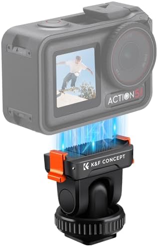 K&F CONCEPT Cold Shoe Magnetic Quick Mount Holder for Osmo Action 4/5 Pro - Image 2