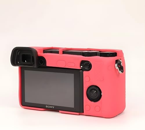 Case for Sony Alpha A6400 A6300, 2 Screen Protector, Peach Red - Image 3