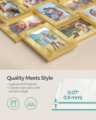 SONGMICS Collage Picture Frames, 4 x 6 for Wall Decor, Set of 12 - Image 4