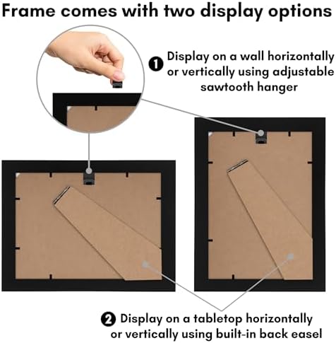 Americanflat 5x7 Picture Frame - Engineered Wood - Black - Image 6