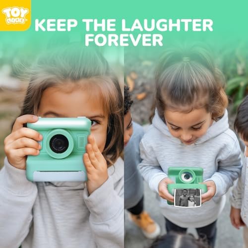 TOY Life Kids Instant Print Camera, 1080P, Ages 3-12, Teal - Image 2