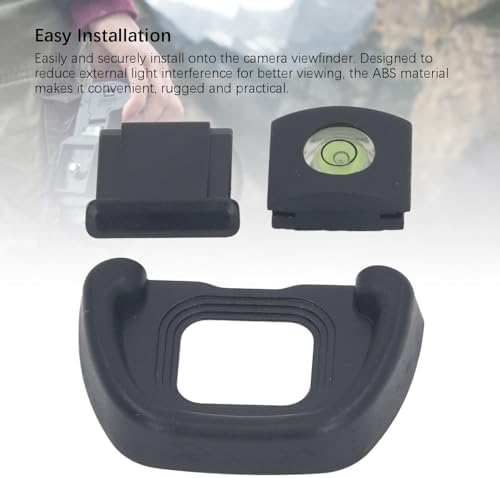 Eyepiece Eyecup Eye Cup, DK 31 Viewfinder Eyepiece Eyepiece + Level + Hot Shoe Cover 3 in 1 Set for Camera Viewfinder Microsingle Goggles - Image 4