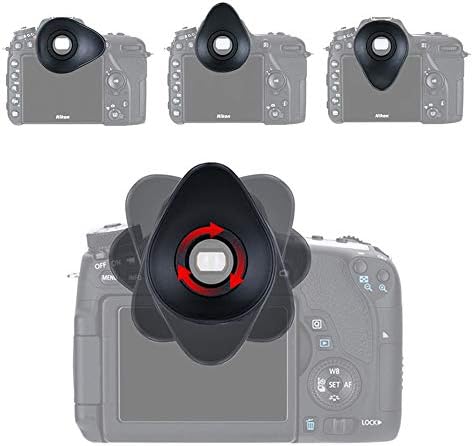 JJC Oval Eyecup Eyepiece Viewfinder for Nikon D7500 D7200 D7100 D7000 D5600 D5500 D5300 D3500 D3400 D780 D750 D610 D90 D80 & More, 360° Rotatable Design Replaces Nikon DK-25/20/21/23/24 Eye Cup - Image 4