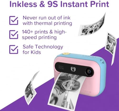 MyFirst Kids Instant Print Camera, 7-Second Inkless Printing - Image 3