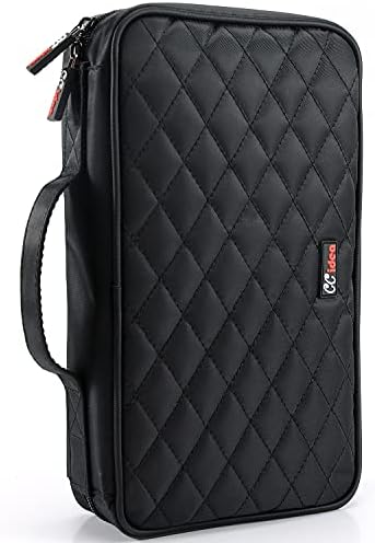 CCidea CD DVD Case Holder, Portable Disc Storage Wallet Binder, Multiple Capacity CD Organizer for Car Home Travel, Anti-Scratch Blu-Ray Game Disc Storage (96-Black) by CCidea