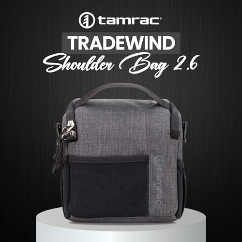 Tamrac Tradewind 2.6 Camera Bag for Photographers, Camera Case for Photography Accessories, Compact Camera Shoulder Bag for DSLR and Mirrorless Cameras, Crossbody Camera Bag for Women Men – Dark Grey - Image 2