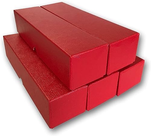 Guardhouse 9" Single Row Storage Box for 2" Paper and Plastic Coin Holders 5 Pack Red - Image 3