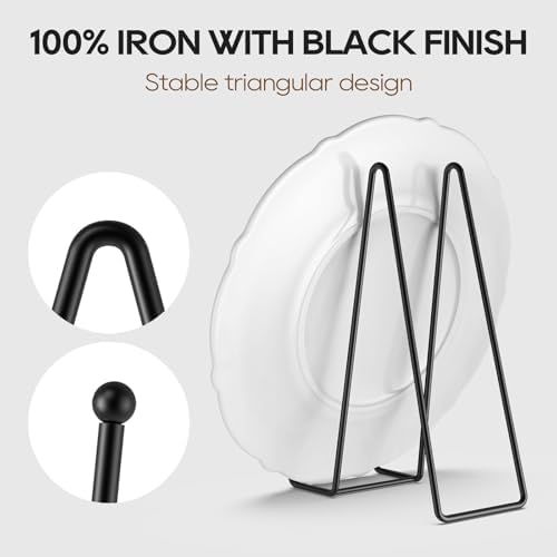 3 Pack 12 Inch Plate Stands for Display Metal Picture Stand Plate Holder - Image 3