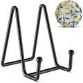 3 Pack 4.5 Inch Plate Stands for Display Metal Picture Stand Plate Holder by HONGYUTAI