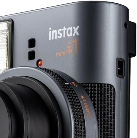 Fujifilm Instax Mini 41 Instant Camera Bundle with Instax Mini Film | 20 Exposures + 4 Pack AA Batteries + Cleaning Cloth (4 Items) - Image 4