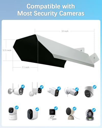 Universal Security Camera Sun Rain Cover Shield - Image 5