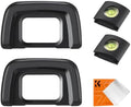 K&F Concept Eyepiece Cover & Hot Shoe Cover Kit, Viewfinder Protector Eyecup Eye Cup DK-24 for Nikon D5000 D5100 D3000 D3100 Camera Viewfinder by KFCONCEPT
