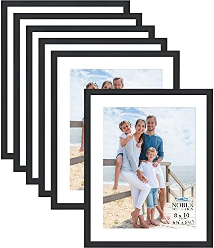 Icona Bay 8x10 Picture Frames (Black, 6 Pack), Modern Professional Frame Set, Noble Collection by IconaBay