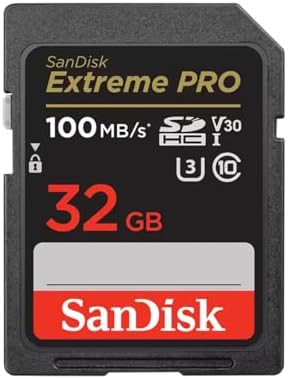 SANDISK 32GB Extreme PRO SDHC UHS-I Memory Card - C10, U3, V30, 4K UHD, SD Card - SDSDXXO-032G-GN4IN by Unknown