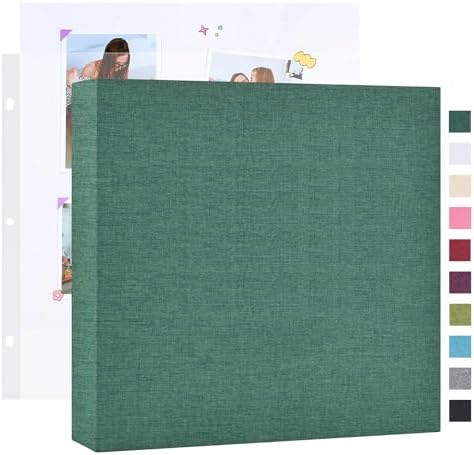 Mublalbum 10x10 Inch 3 Ring DIY Scrapbook Photo Album 40 Pages, Dark Green by Mublalbum