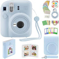 Fujifilm Instax Mini 12 Instant Camera with Case, Decoration Stickers, Frames, Photo Album and More Accessory kit (Pastel Blue)… by FUJIFILM
