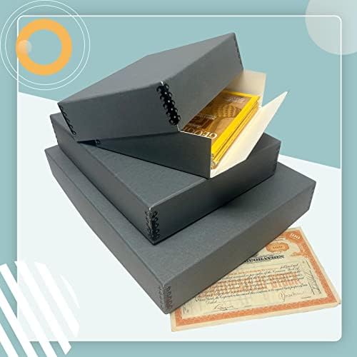 Golden State Art, Archival Storage Box, Gray, 9.75x12.75x3 Inch, Pack of 2 - Image 5