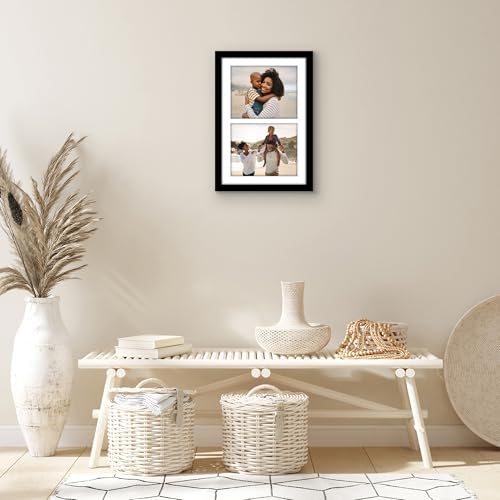 Americanflat 8x10 Double Picture Frame - Engineered Wood - Black - Image 5