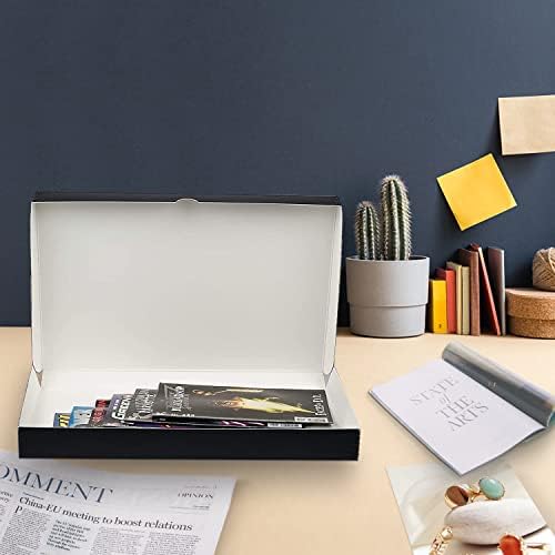 Lineco Clamshell Archival Storage Box, 11.5x17.5x1.75 Inch, Black - Image 4