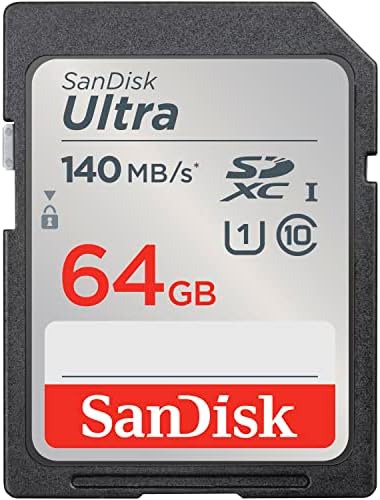 SANDISK 64GB Ultra SDXC UHS-I Memory Card - Up to 140MB/s, C10, U1, Full HD, SD Card - SDSDUNB-064G-GN6IN by Unknown