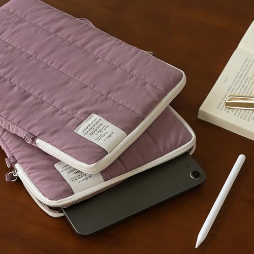 Monolike Archive 247 Cushion Tablet Pouch 11inch, Purple - Padded Protective Sleeve for iPad Pro/Air, Soft Vintage Style Case - Image 6