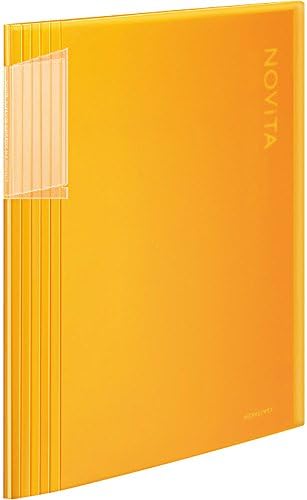 Kokuyo 40-Pocket Binder with Plastic Sleeves 8.5"x11" (Yellow), A4 and US Letter Expandable Art Portfolio Folder with Clear Sheet Protectors. 80 Pages of Presentation Display Book. (RA-N40Y) - Image 4