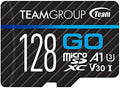 TEAMGROUP GO Card 128GB Micro SDXC UHS-I U3 V30 4K for GoPro & Action Cameras Flash Memory Card with Adapter for Outdoor 4K Shooting TGUSDX128GU303 by TEAMGROUP