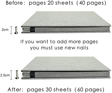 Spbapr Photo Album Self Adhesive Scrapbook Refill Pages for 11x10.6inch Photo Album - Image 4