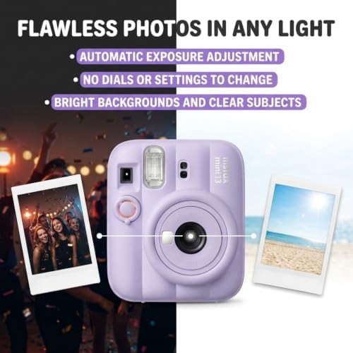 Fujifilm Instax Mini 13 Purple Instant Camera with 20-Sheet Film Set - Image 4