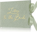 Wedding Guest Book Letters to Bride 8.5x7 Inch,Sage Green,Simple by Humyoun