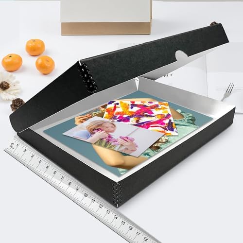 Lineco Clamshell Archival Storage Box, 13.5x19.5x1.75 In, Black, Pack of 2 - Image 3