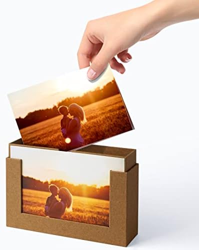 Cardboard Photo Boxes 5x7 For Pictures, Family Photos Storage Box Set, Photo Album Box Archival For Couple Photos, Postcards Box (2 pack) - Image 4