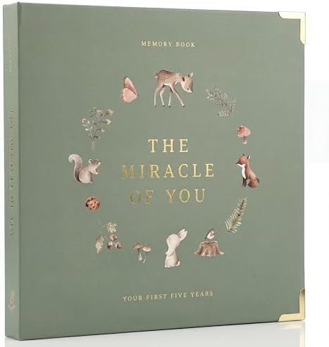 Keepsake Baby Memory Book for Boys and Girls - Timeless First 5 Year Book by ZICOTO