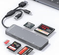 SD Card Reader Memory Stick pro Duo Adapter - 5 in 1 SD/TF/CF/MS/XD Card Reader for iPhone Supports Micro SD/SDHC/Compact Flash/XD Picture Cards, Lightning+USB A+USB C Memory Stick Pro Adapter by Ardaddyn