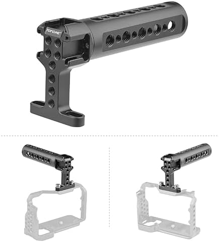 Handgrip TopHandle with Cold Shoe Mount 1/4"-20 and 3/8"-16 Threaded Holes for Camera Rigs - Image 4