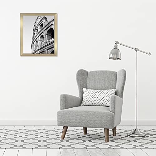 Americanflat 20x24 Poster Frame - Gold Engineered Wood with Polished Plexiglass - Wide Picture Frame for Vertical or Horizontal Wall Display - Epic Collection - Gold - Image 4