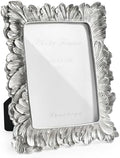 Cuspin Silver Vintage 5x7 Picture Frame Ornate Palm Leaf Resin Frame by Cuspin